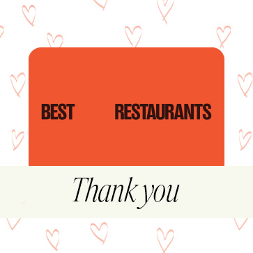 Best restaurants sales gift card